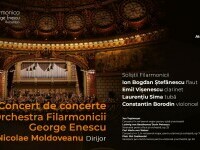 Concerte cu soliști ai Filarmonicii George Enescu și dirijorul Nicolae Moldoveanu, pe 29 și 30 aprilie