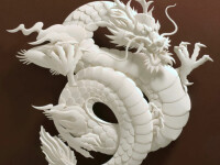 Sculpturi care au uimit lumea: dragoni, poduri si portrete din hartie