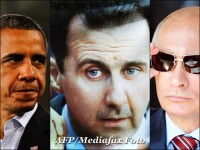 Barack Obama, Bashar al-Assad, Vladimir Putin,