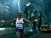 Bucuria acestui atlet de la JO 2012 a ajuns viral pe internet.Alearga alaturi de T-Rex si Terminator