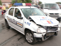 accident cu masina de politie