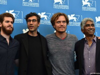 De la stanga la dreapta: Ramin Bahrani, Andrew Garfield, Michael Shannon, Ashok Amritraj