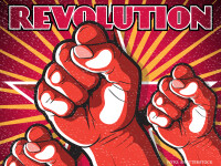 afis propagandistic revolutie