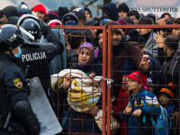 busculada intre migranti si politie in SLovenia