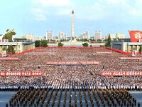Zeci de mii de nord-coreeni au scandat împotriva lui Trump