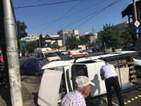 accident, capitala, autoutilitara