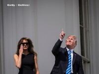 Donald Trump, Melania Trump, eclipsa