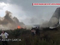 Momentul prăbuşirii avionului din Mexic, filmat de un pasager
