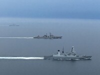 Nave de război ruseşti, escortate în Canalul Mânecii de flota britanică