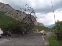 Erupţie de noroi, pe străzile unei localităţi din Elveţia