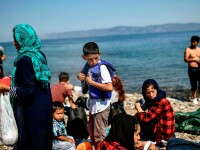 Migranti in insula Lesbos