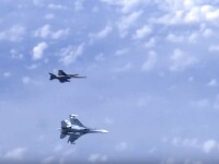 Avion de vânătoare NATO, în apropierea aeronavei ministrului rus al Apărării
