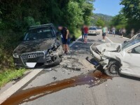 Accident cu 3 mașini și 5 victime la Brezoi