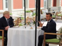 Trump si Macron la summit-ul G7 de la Biarritz