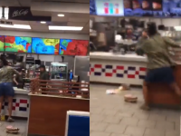 A intrat într-un fast-food și a început să arunce cu obiecte în angajați. Ce a deranjat-o