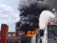 Fum toxic în Vâlcea după o explozie la o fabrică de vopseluri