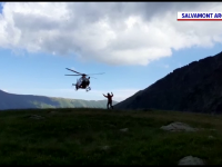 Tânăr de 19 ani, recuperat din Munții Făgăraș cu elicopterul. Ce s-a întâmplat