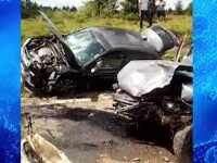 Impact violent după ce un șofer a intrat pe contrasens, în Cluj