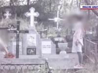 O femeie din Iași fura flori din cimitire, cu ajutorul fiicei de aproape 10 ani