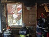 Cum a salvat un pompier aflat în timpul liber o cabană cuprinsă de flăcări. VIDEO