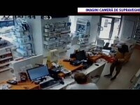 Atac într-o farmacie din Capitală. Un tânăr înarmat cu un cuțit a furat peste 2.000 de lei
