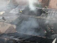 Incendiu puternic în Brașov. Un restaurant s-a făcut scrum