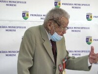 Ceremonie emoționantă, în Dâmbovița, pentru un veteran de război. Ce le-a spus bărbatul celor prezenți