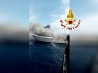 Un iaht cu 13 persoane la bord a luat foc, în Italia