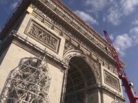 Francezii îmbracă Arcul de Triumf în straie de sărbătoare. Cât costă proiectul