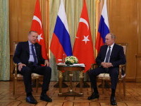 Vladimir Putin și Recep Tayyip Erdogan s-au întâlnit la Soci. Ce au discutat cei doi