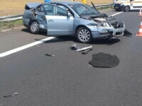 Accident în lanț cu cinci mașini pe Autostrada Soarelui, urmat de un altul cu trei mașini