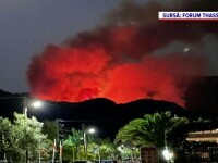 Români, martori ai incendiului violent din Thassos: “A ars toată noaptea”