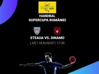 Steaua – Dinamo, Supercupa României la handbal masculin, se vede pe PRO ARENA și VOYO: 18 august 2022, ora 17:30