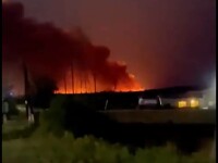 VIDEO Incendiu la un depozit de muniții din Rusia, lângă Ucraina. Două sate au fost evacuate