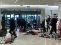 Jaf masiv la mall. O bandă de hoți a devastat rapid un magazin din Los Angeles