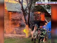 Un tânăr pompier a devenit eroul unei comunități. A intrat în flăcări și a salvat trei cai