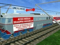 Animație grafică. Momentul în care fata de 16 ani a fost străpunsă de arcul electric de 27.000 de volți, pe tren