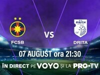 FCSB - FC Drita, ultima șansă a campioanei pentru Europa League, joi de la 21:30 pe PRO TV și VOYO