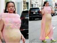 Rihanna, apariție extravagantă în Los Angeles. Ce au spus fanii artistei despre rochia de 3.000 de dolari. FOTO
