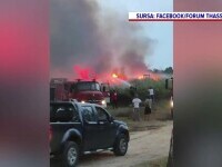 Incendii de vegetație în Thassos