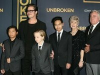 brad pitt cu mama si copiii