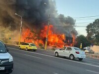 Incendiu puternic în Mamaia. Arde clădirea fostului club Bellagio. VIDEO