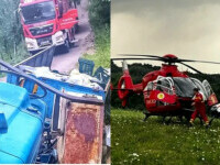 Un bărbat a murit după ce tractorul în care se deplasa s-a răsturnat, în Dâmbovița. Alte trei persoane sunt evaluate medical