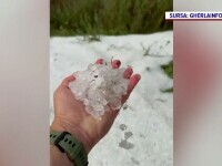 Temperaturile au scăzut brusc cu 10 grade și au revenit furtunile violente. „Drumul a fost acoperit de gheață”