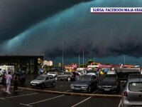 Un ciclon mediteranean lovește România. Pe unde a trecut a provocat multe pagube. Temperaturile vor scădea brusc