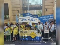 Continuă protestele în Educație. Sindicaliștii cer demisia ministrului David. Vor fi manifestații și în prima zi de școală