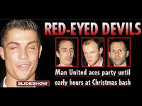 Diavolii rosii, in frunte cu Cristiano Ronaldo, ametiti de alcool