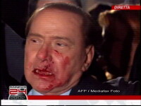 Silvio Berlusconi, plin de sange!