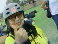 A zburat cu parapanta la 85 de ani!