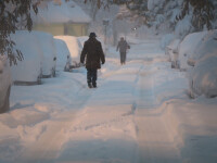 Orasul din Romania in care azi s-au inregistrat minus 22 de grade Celsius, cea mai scazuta temperatura din aceasta iarna